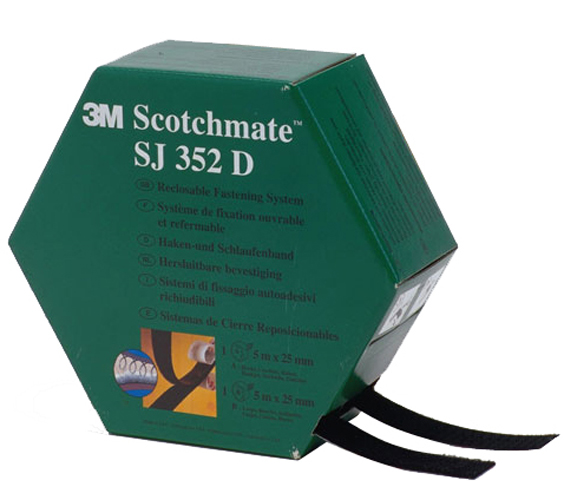 Modellbeispiel: Befestigungssystem -3M Scotchmate-, Haken- und Schlaufenband, wiederablösbar, in Spenderbox (Art. 3m3550)