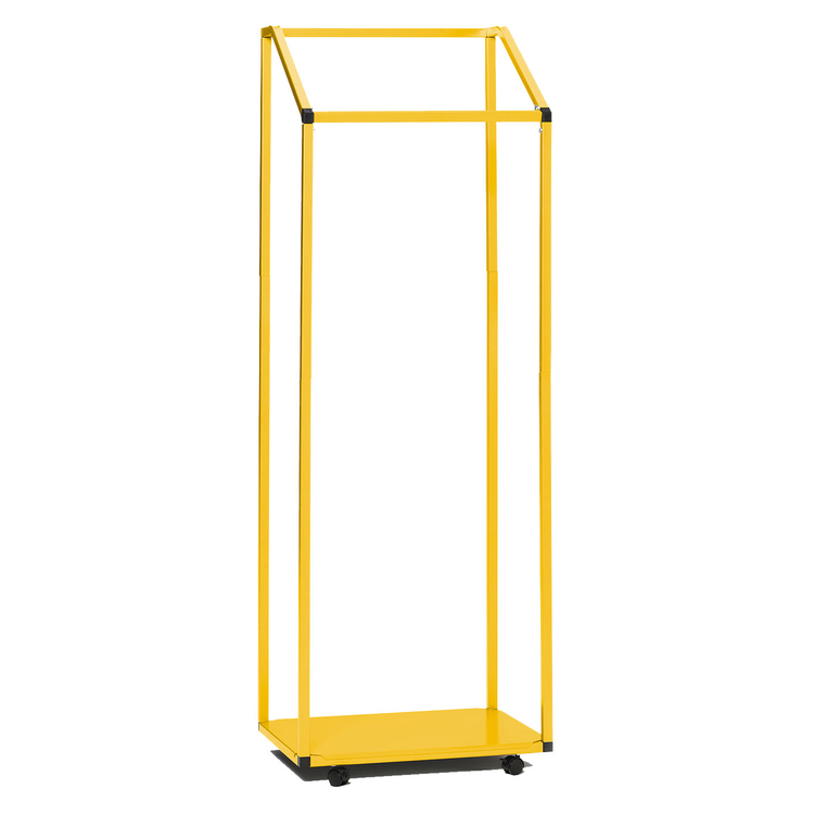 Modellbeispiel: Müllsackständer -Cubo Aurelio- für 1000 Liter in gelb (Art. 17051) mit Fahrwerksatz (Art. 17072)