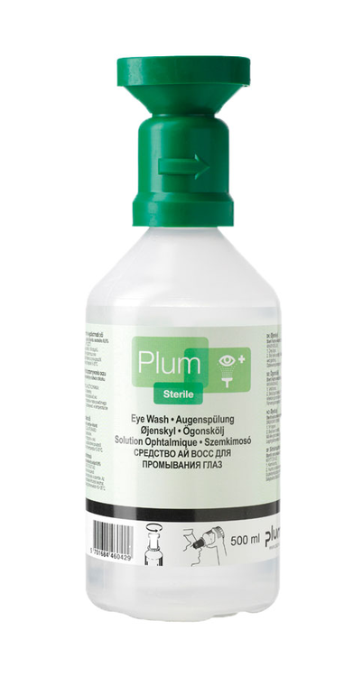 Augenspülflasche -PLUM- mit 0,9 % Natriumchloridlösung