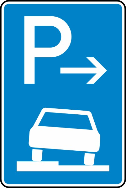 Parken halb auf Gehwegen in Fahrtrichtung links (Anfang) Nr. 315-51