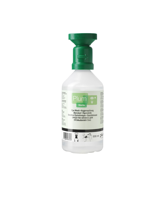 Modellbeispiel: Augenspülflasche mit 0,9% Natriumchloridlösung, nach DIN 15154 500 ml (Art. 25382)