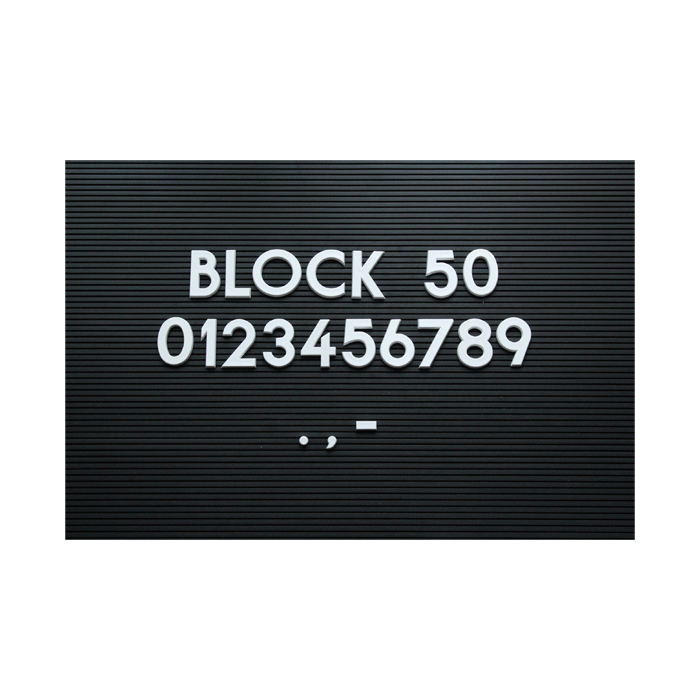 Modellbeispiel: Steckbuchstaben -Block- Rillengummitafel nicht im Lieferumfang enthalten (Art. 41298)