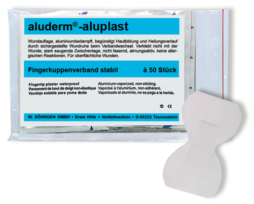 Modellbeispiel: Fingerkuppenverbände -aluderm®-aluplast- (Art. 25994)
