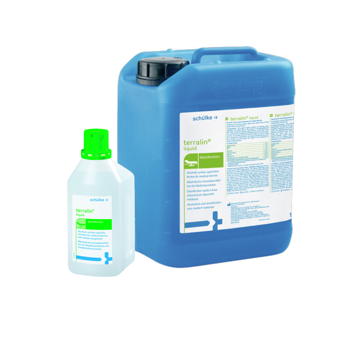 Modellbeispiel: Flächendesinfektion -Schülke terralin® liquid-, 1 Liter und 10 Liter (Art. sc1058, sc1060)