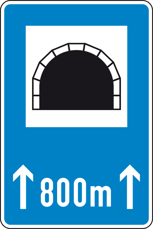 Tunnel mit Längenangabe in m Nr. 327-50