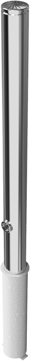 Absperrpfosten 'Bollard' Ø 76 mm, herausnehmbar
