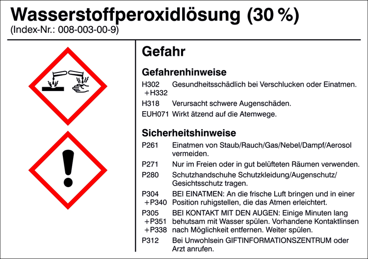 Modellbeispiel: Gefahrstoffetikett zur innerbetrieblichen Behälterkennzeichnung... (Art. 21.b1200-21)