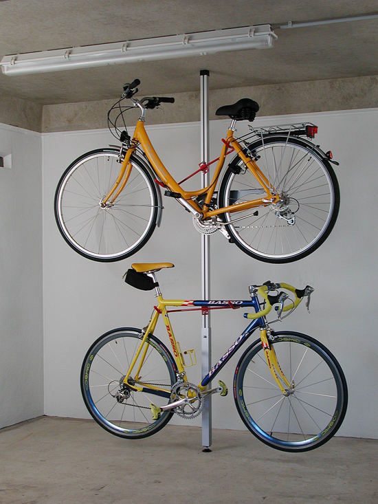 Anwendungsbeispiel: als Fahrrad-Doppelparkplatz übereinander