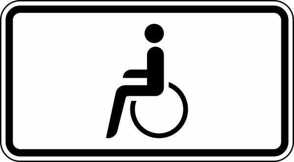 Nur Schwerbehinderte mit außergewöhnlicher Gehbehinderung und Sehbeh. Nr.1044-10