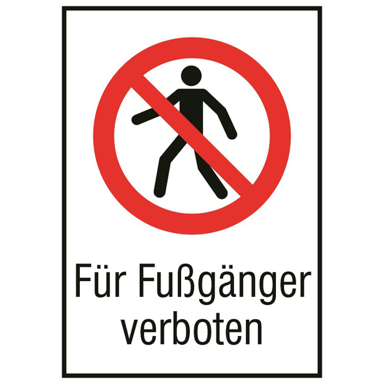 Modellbeispiel: Für Fußgänger verboten (Art. 51.1132)