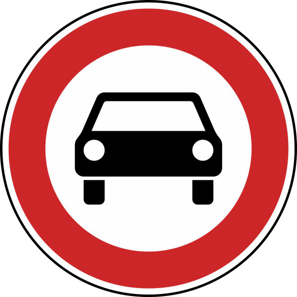 Verbot für Kraftwagen und sonstige mehrspurige Fahrzeuge Nr. 251