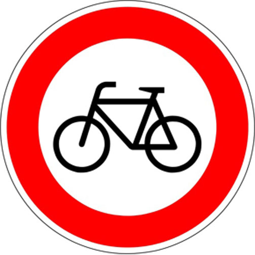 Modellbeispiel: Verbot für Radfahrer