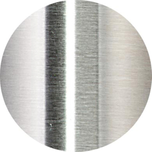 Absperrpfosten -Acero Halbhügel- (V2A) Ø 76 mm, Edelstahl, 3 Zierringe (OMM)