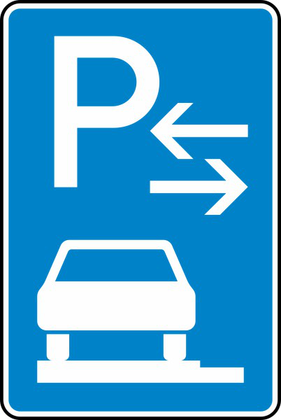 Parken auf Gehwegen ganz in Fahrtr. links (Mitte) Nr. 315-63