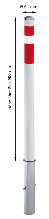 Absperrpfosten -Steel Line- Ø 64 mm 