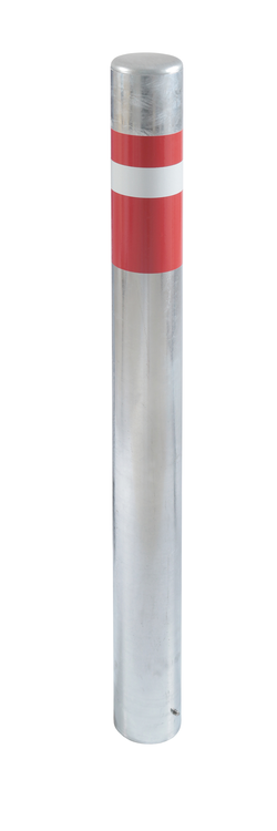 Modellbeispiel: Absperrpfosten -Steel Line Plus- Ø 102 mm, feststehend mit Bodenanker, ohne Schloss (Art. 41166)