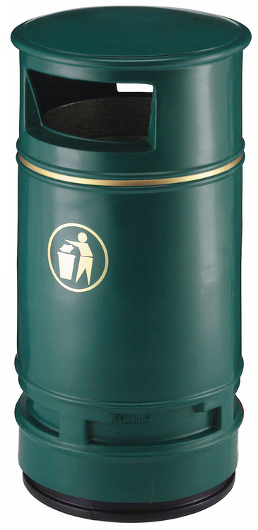 Modellbeispiel: Abfallbehälter -Station- in grün (Art. 37473)