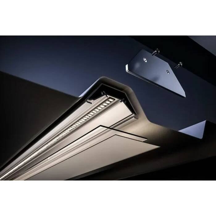 Detailansicht:: InLight Beleuchtungssystem für Trapezblechdächer