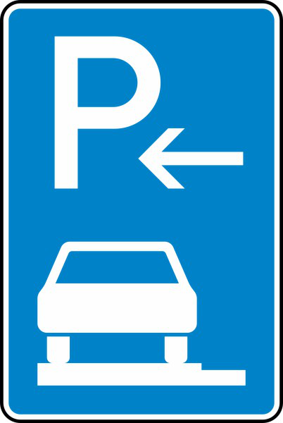 Parken auf Gehwegen ganz in Fahrtr. links (Ende) Nr. 315-62