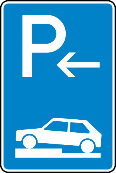 Parken auf Gehwegen halb quer zur Fahrtr. links (Ende) Nr. 315-72