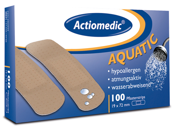 Pflasterstrips Actiomedic® 'Elastic', und 'Aquatic'