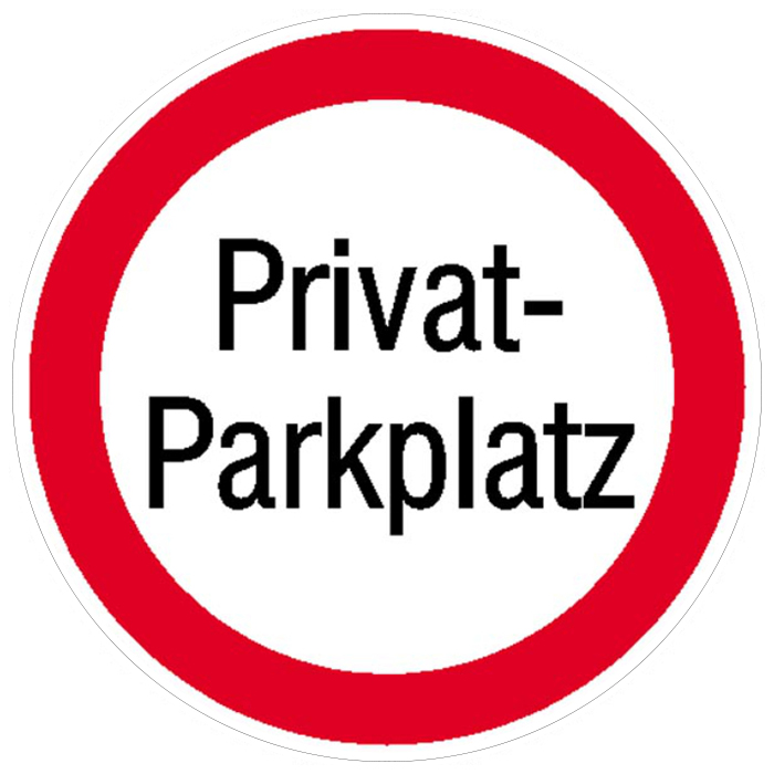 Modellbeispiel: Parkplatzkennzeichnung Privat-Parkplatz (Art. 11.1178)