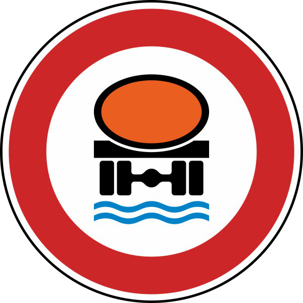 Verbot für Fahrzeuge mit wassergefährdender Ladung Nr. 269