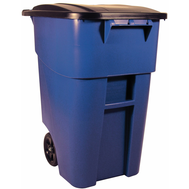 Modellbeispiel: Abfallcontainer -BRUTE- Rubbermaid, blau, rollbar (Art. 31843)
