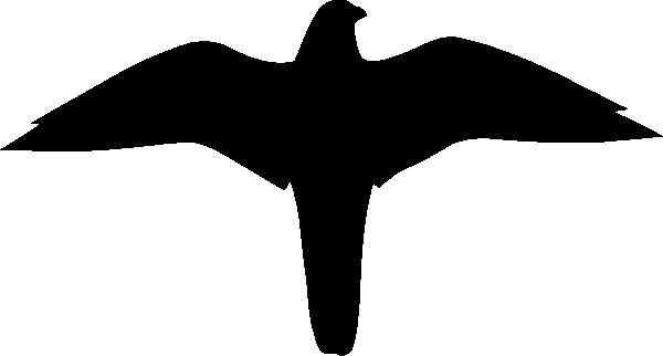 Modellbeispiel: Aufkleber Falke, Vogelschutz schwarz (Art. 21.5875)