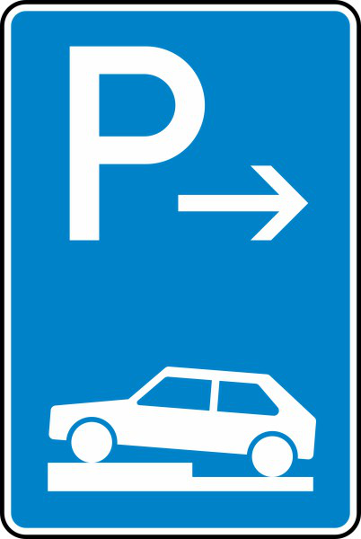 Parken auf Gehwegen halb quer zur Fahrtr. links (Anfang) Nr. 315-71
