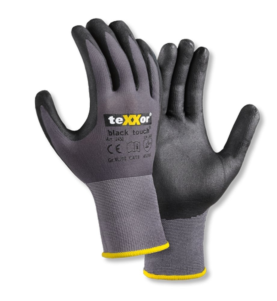 teXXor® Nylon-Strickhandschuhe black touch®, 6