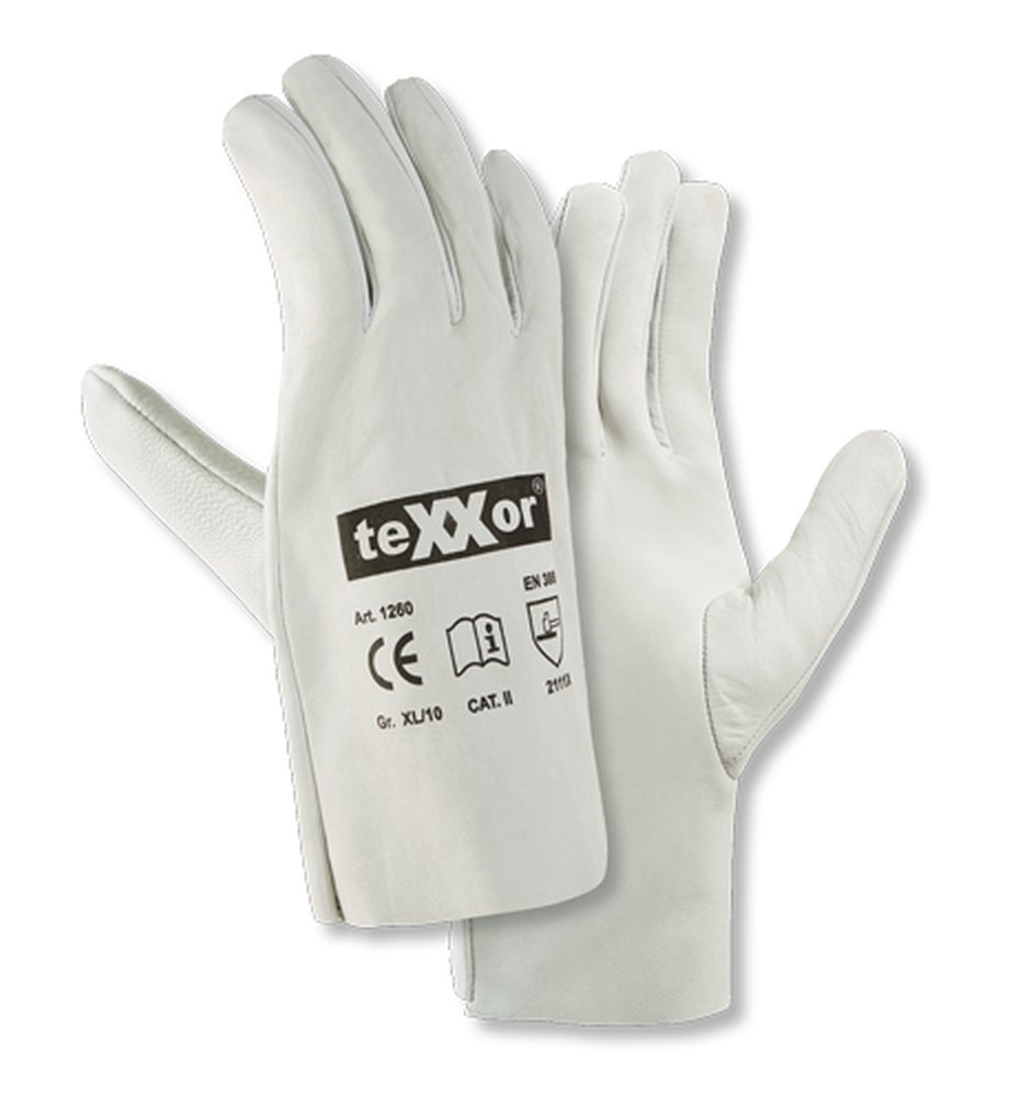 teXXor® Schafsnappa-Handschuhe 'VOLLEDER', 8 