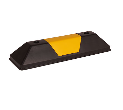 Modellbeispiel: Leitschwelle -Parkway Mini-  Länge 550 mm, Höhe 100 mm,  schwarz/gelb, Art. 36409
