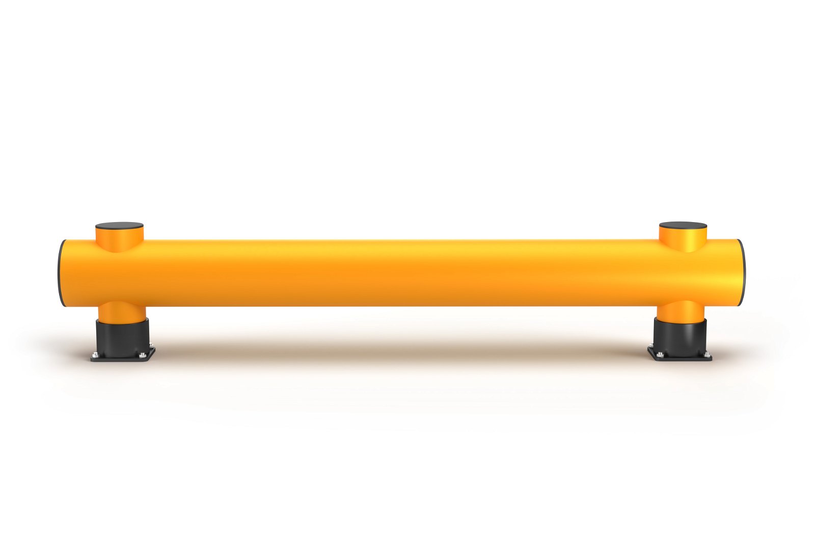 Modellbeispiel: Rammschutzbarriere Einzelplanke -RACK-MAMMUT®- in 2 m Länge (Art. 41518.0001)