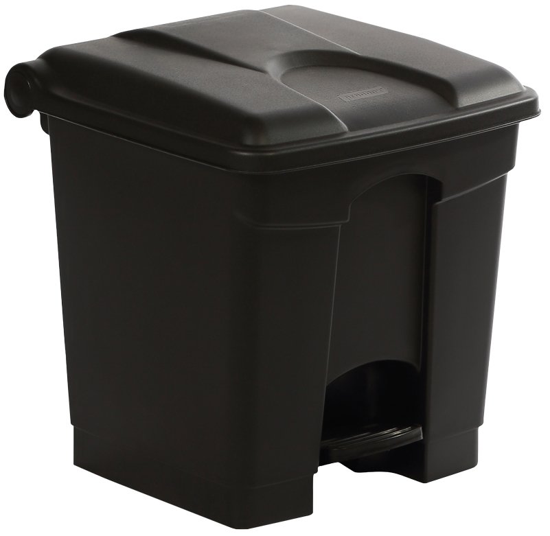 Modellbeispiel: Abfallbehälter 'P-BAX Kick 3' aus 70% Recycling Kunststoff, antibakteriell, versch. Größen
