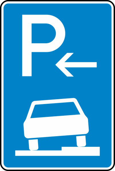 Parken auf Gehwegen halb in Fahrtr. rechts (Anfang) Nr. 315-56