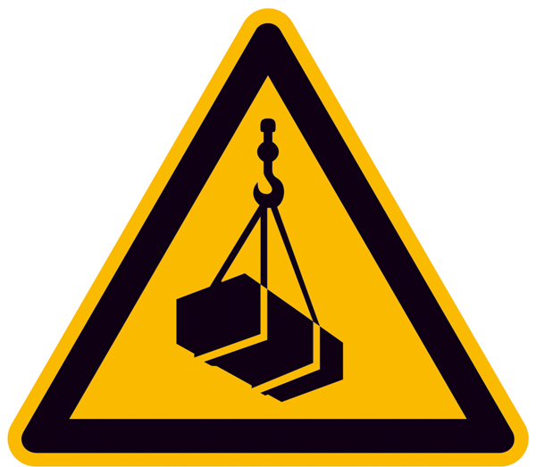 Modellbeispiel: Warnschild Warnung vor schwebender Last (Art. 21.a8220)