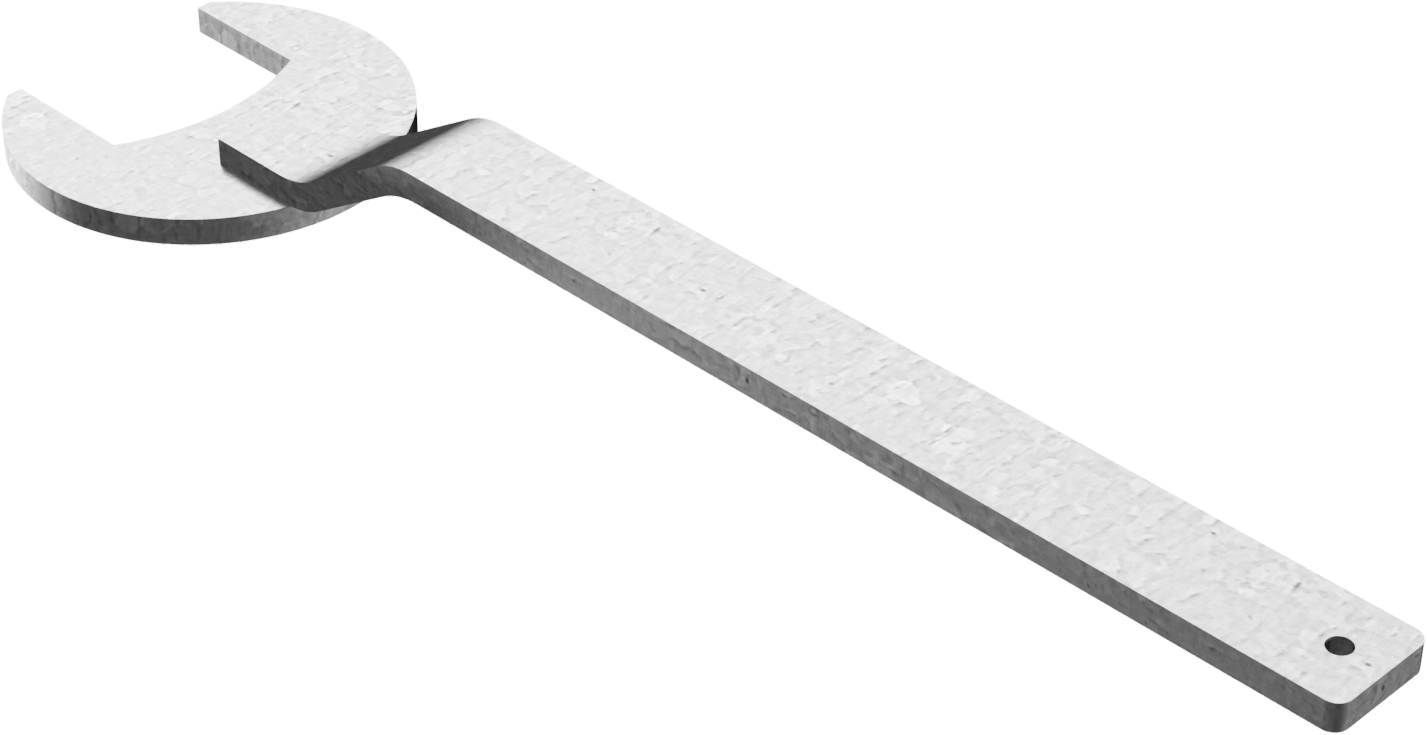 Stahlschlüssel für Bodenhülsen aus Grauguss Ø 48 mm