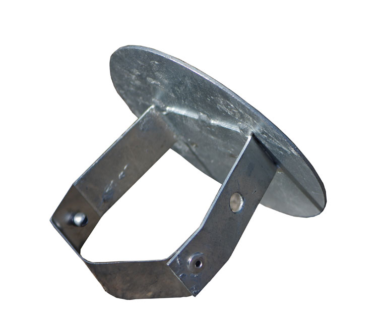 Anwendungsbeispiel: Abdeckkappe aus Stahl mit Feder (Art. 25206)