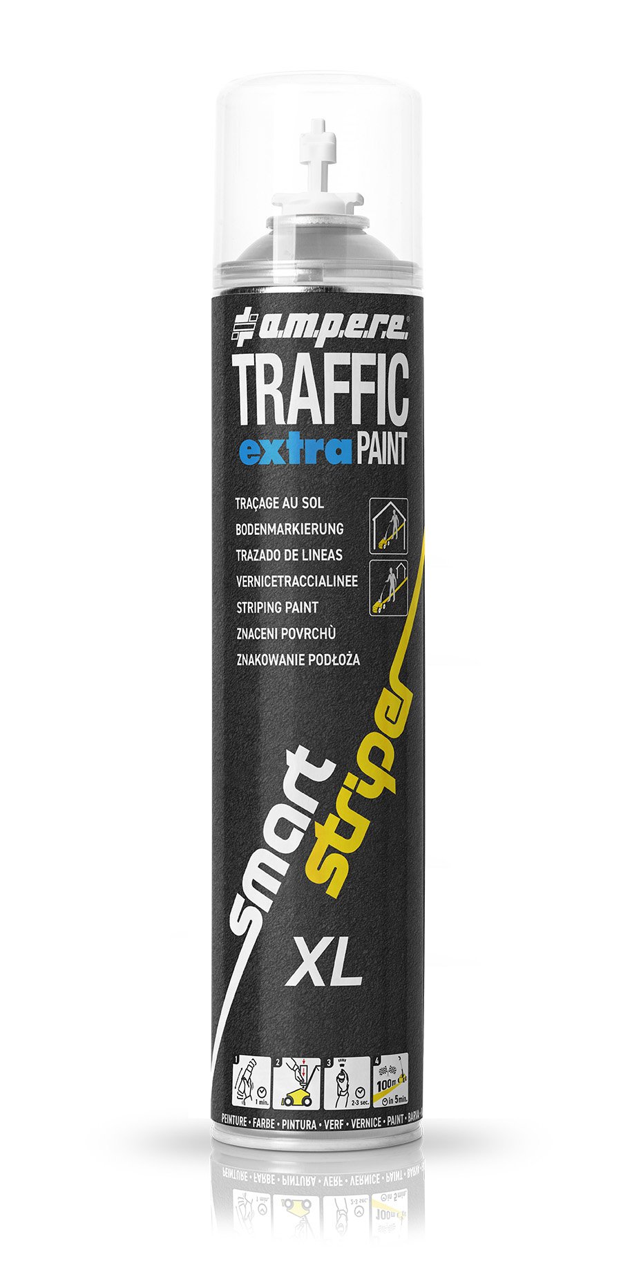 Bodenmarkier-Set mit 1 Karton 'Traffic Extra Paint XL' u. 1 'Smart Striper'