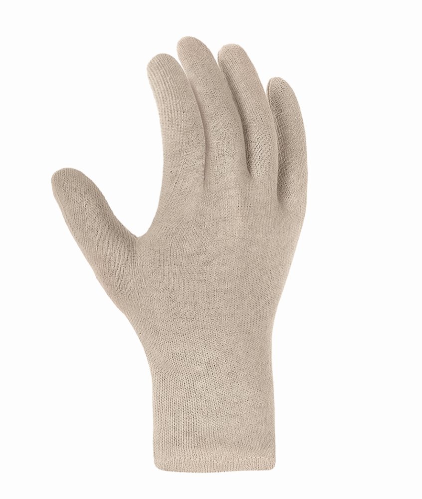 teXXor® Baumwolltrikot-Handschuhe 'MITTELSCHWER', rohweiß, 8 