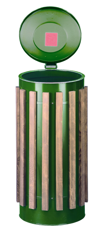 Modellbeispiel: Müllsackständer -Cubo Camillo- für Rastplätze, 120 Liter, aus Stahl (Art. 16905)