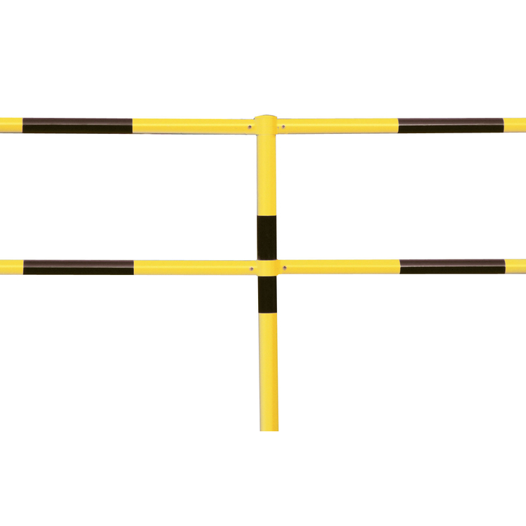 Modellbeispiel: Systemgeländer -Mountain- aus Stahl, schwarz/gelb (Art. 11807)