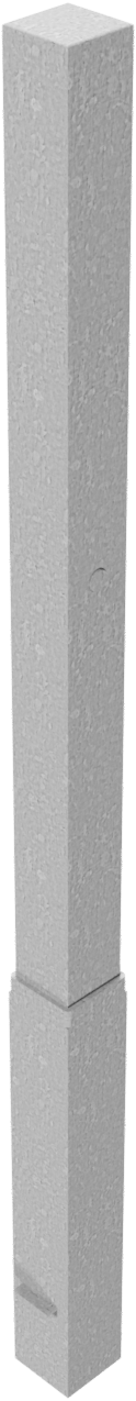 Modellbeispiel: Absperrpfosten -Bollard- 70 x 70 mm, mit Dreikantverschluss (Art. 470n)
