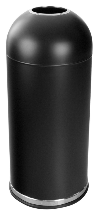 Modellbeispiel: Abfallbehälter -Pro 29- aus Stahl in schwarz (Art. 37057)
