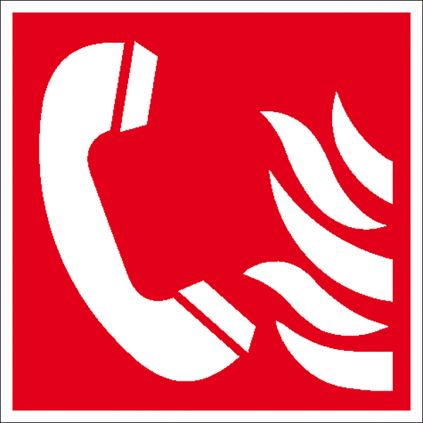 Brandschutzschild, Brandmeldetelefon 