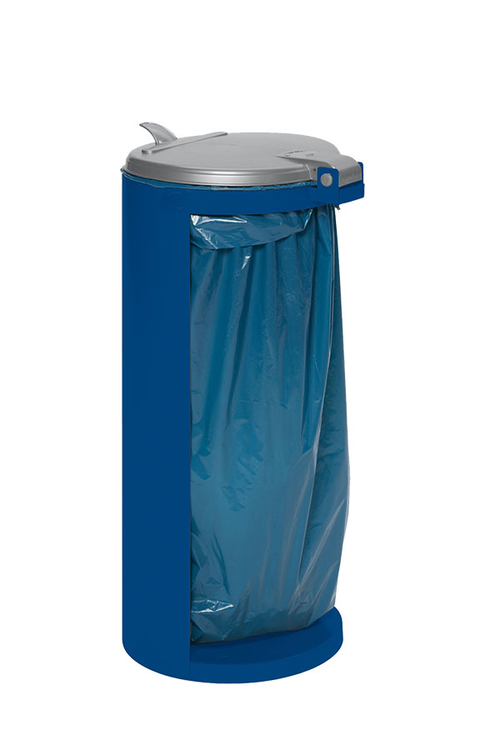 Modellbeispiel: Müllsackständer -Cubo Rico- 120 Liter, aus Stahl, in enzianblau (Art. 16911) Lieferumfang ohne Müllsack