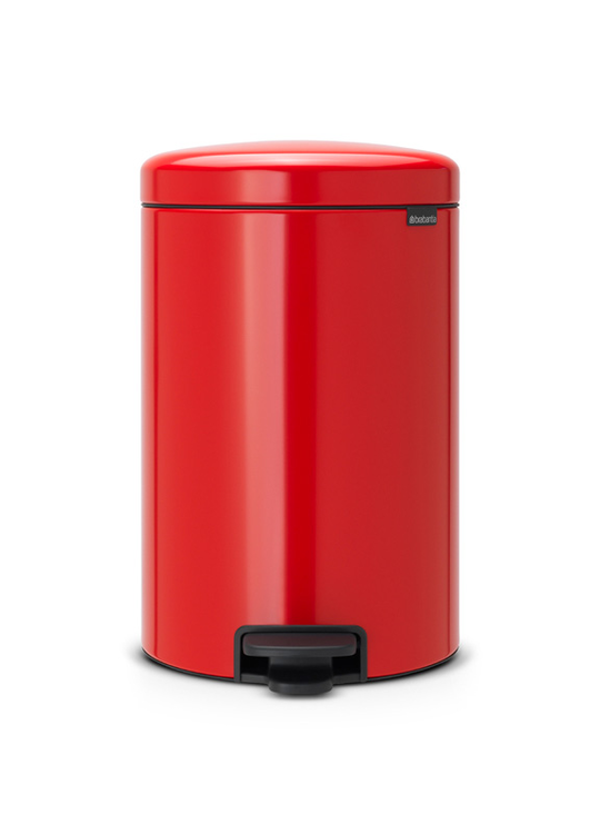 Modellbeispiel: Abfallbehälter -Iconic Step-, rot, Vorderseite (Art. 36486)