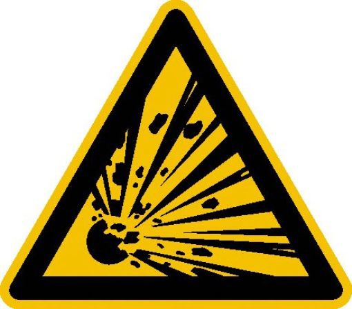 Modellbeispiel: Warnschild Warnung vor explosionsgefährlichen Stoffen (Art. 21.0157)