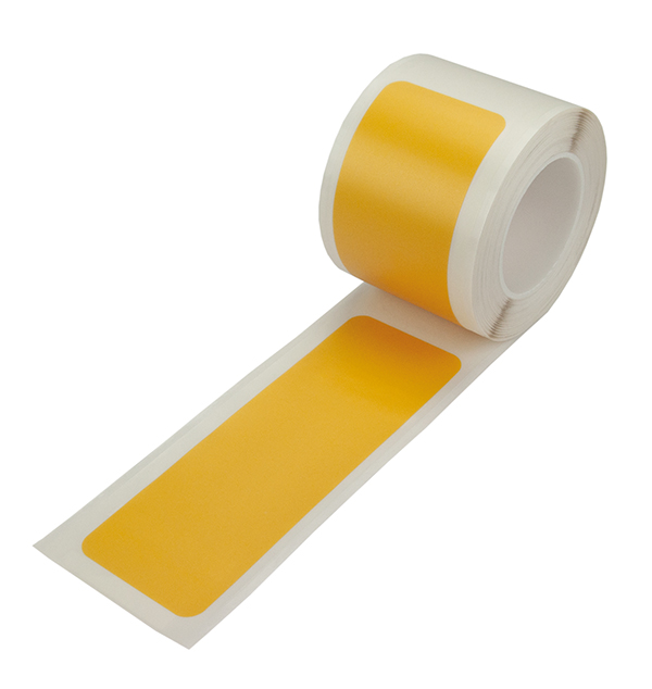 Modellbeispiel: Lagerplatzkennzeichnung -WT-5224-, Streifen, schmutzabweisend, gelb (Art. 39427)